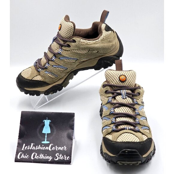 Merrell Women's Dusty Olive Moab 3 Performance Hiking Shoe Vibram Sole Sz 7 2293 - Picture 1 of 16